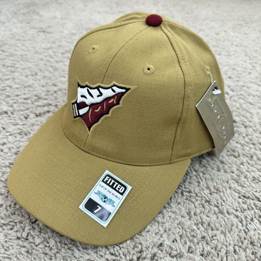 Florida State Seminoles Hat TOW Fitted 7 Gold Spear Tip Patch Vintage Wool‎ Cap